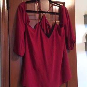 Express Cold shoulder top